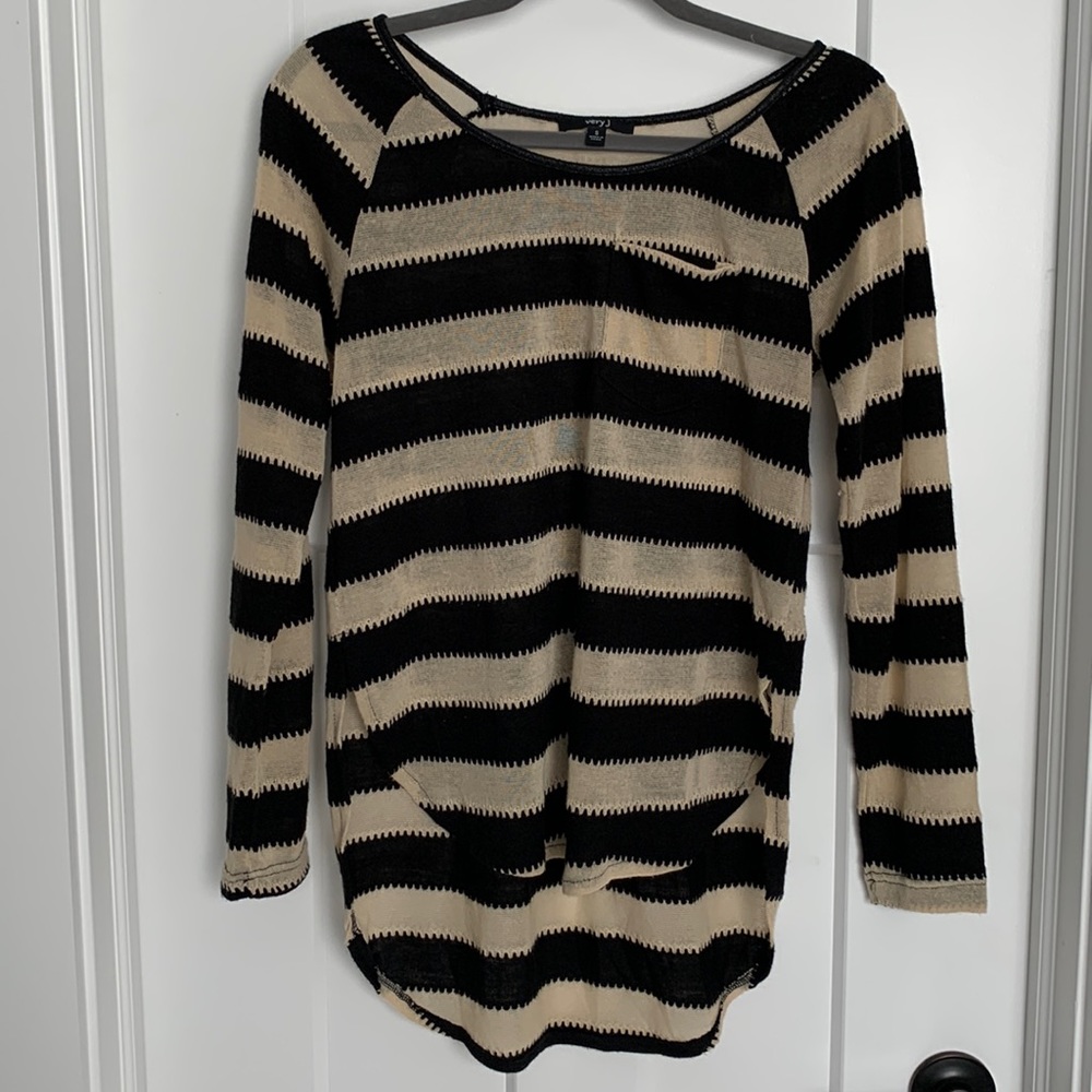 Very J‎ high low cream tunic